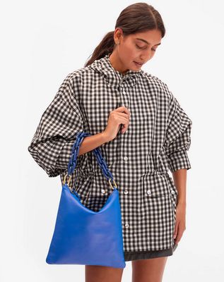 Clare V. Shortie Strap in French Blue