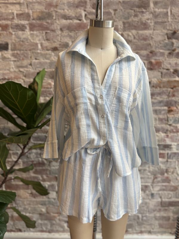 Z Supply Daylight Striped Airy Shorts