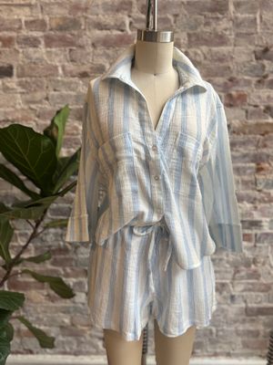 Z Supply Daylight Striped Airy Shorts