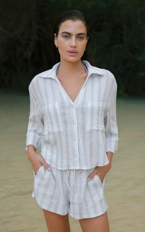 Z Supply Helena Striped Shirt