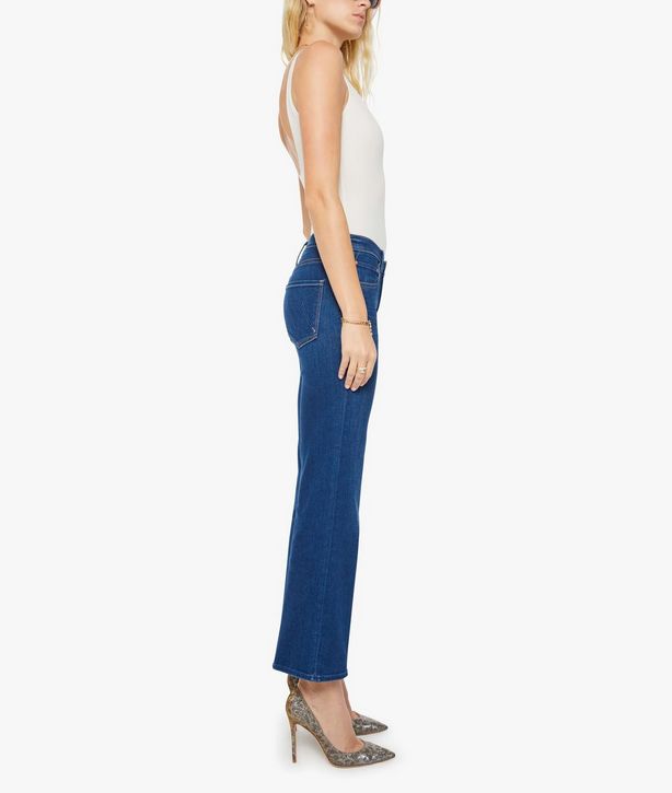 Mother Mid Rise Rambler Zip Flood Pinkies Up