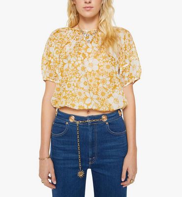 Mother The Party In The Back Shirt in Floral Notes