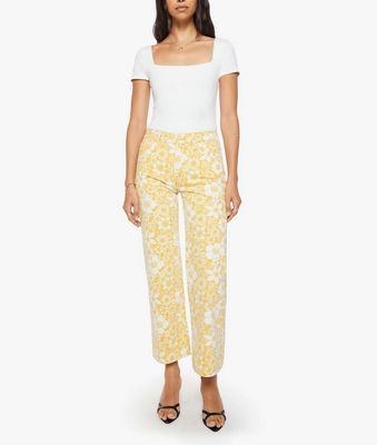 Mother Mid Rise Rambler Zip Ankle in Floral Notes