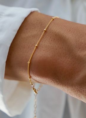 Katie Waltman Jewelry Delicate Ball Chain Bracelet KW76