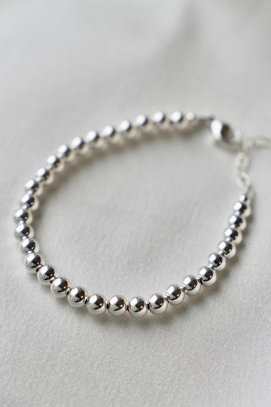 Katie Waltman Jewelry Silver Filled Beaded Bracelet KW77