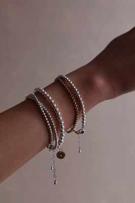 Katie Waltman Jewelry Silver Filled Beaded Bracelet KW77