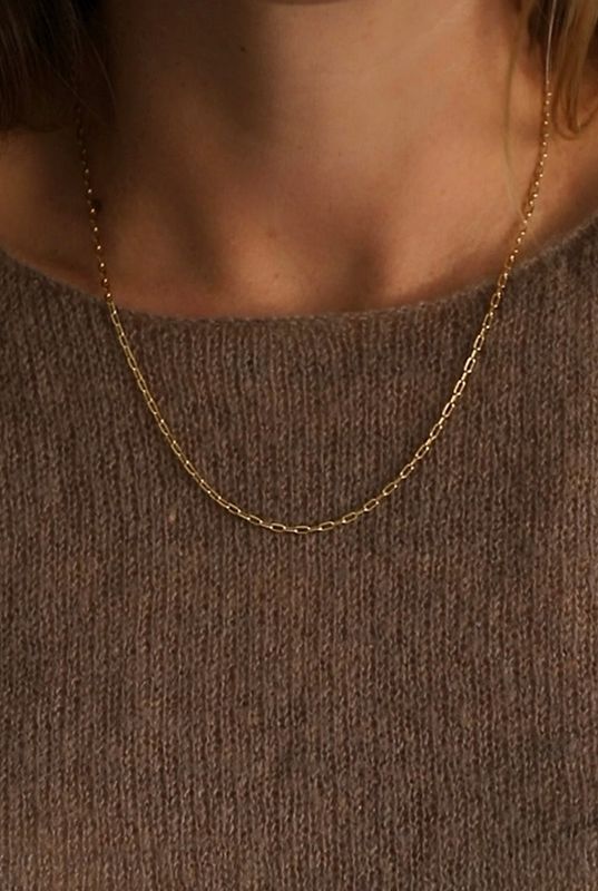 Katie Waltman Jewelry Barely There Paperclip Chain KW79
