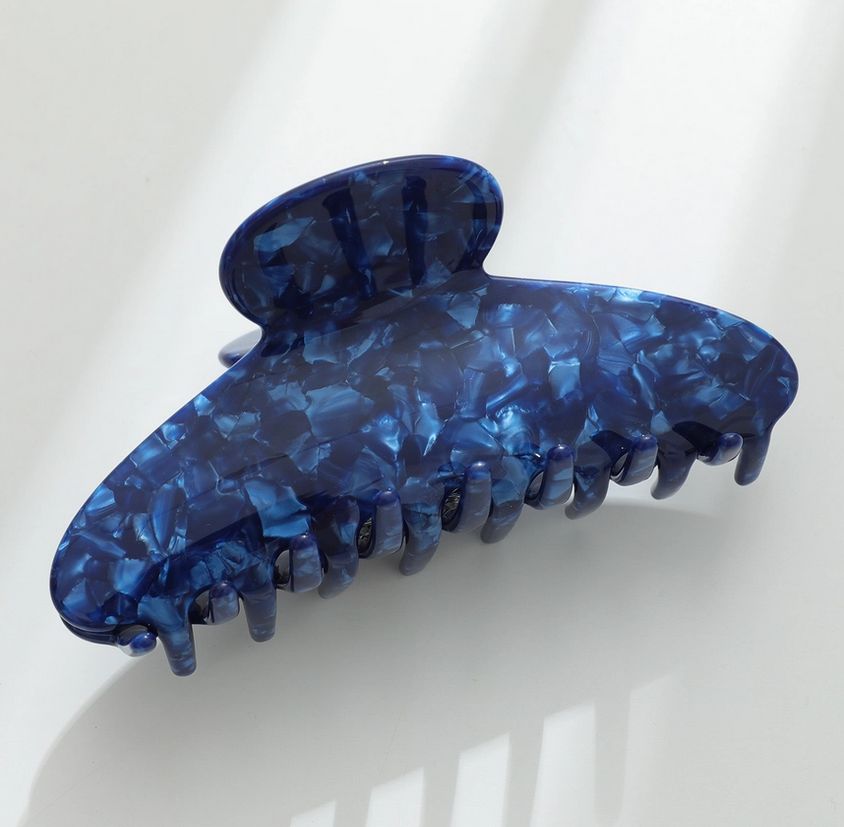 Adorro Denim Blue Large Claw Clip AD144