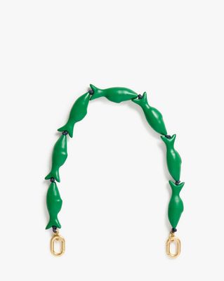 Clare V. Shortie Strap in Emerald Sardine