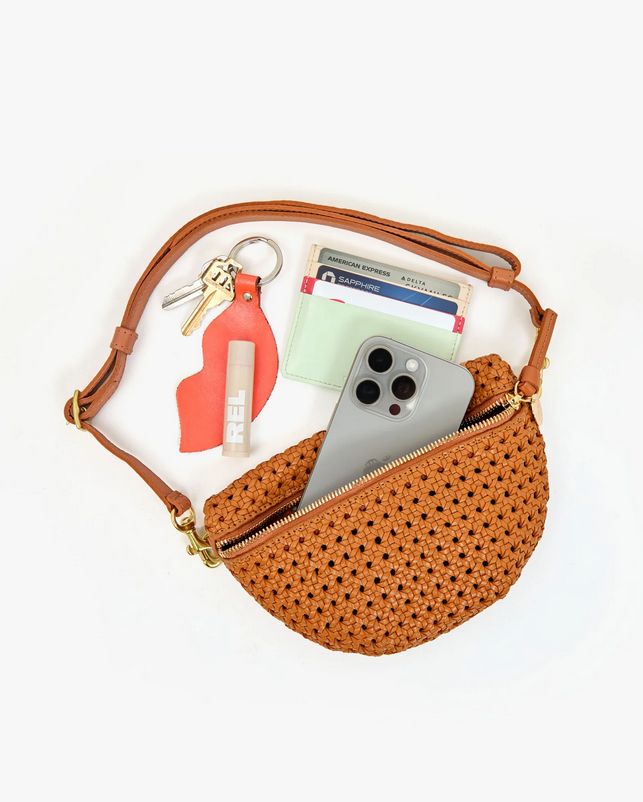 Clare V. Petite Fanny in Rattan Tan