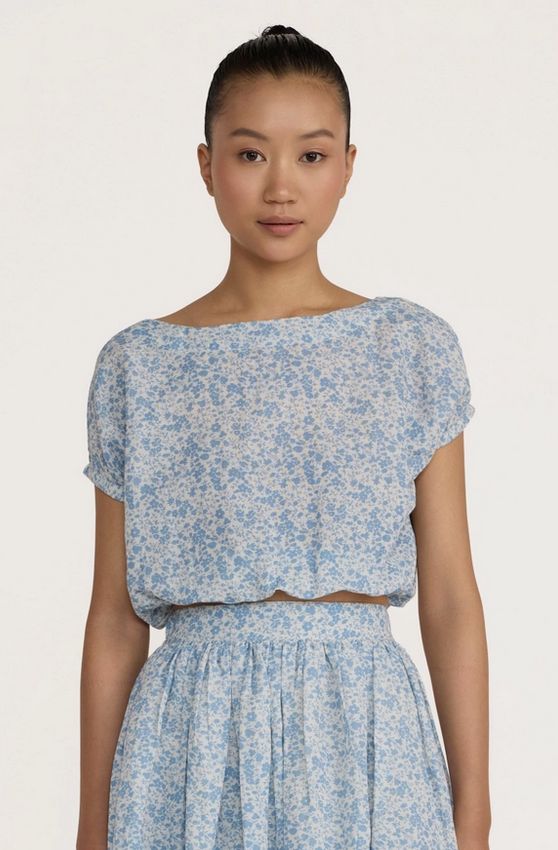 Laude The Label Bubble Top in Floral