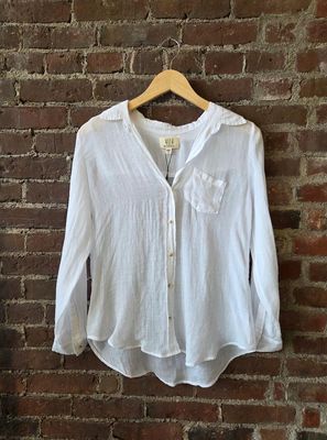 Mila Long Sleeve Linen Button Down 