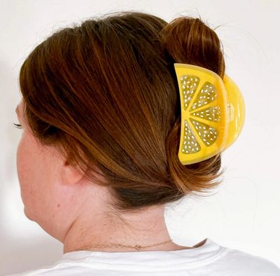 Jenny Lemons Lemon Slice Mini &amp; Me Hair Claw Clip Set JL5