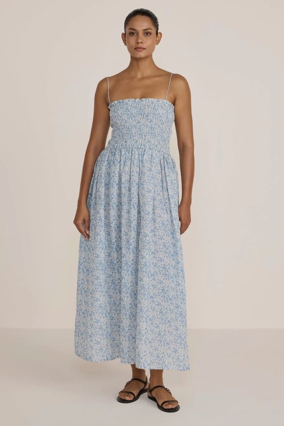 Laude The Label Strappy Bodice Dress in Floral