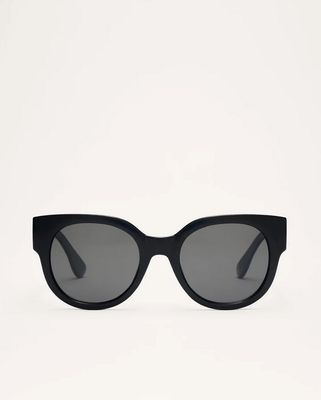 Z Supply Lunch Date in Polished Black Grey Polarized 