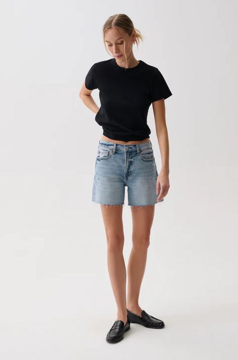 Pistola Kennedy Mid Rise Short in Normandy Vintage