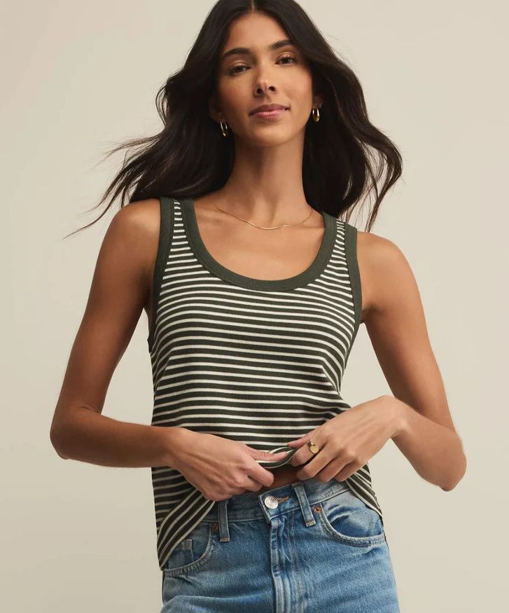 Z Supply Elin Stripe Rib Tank