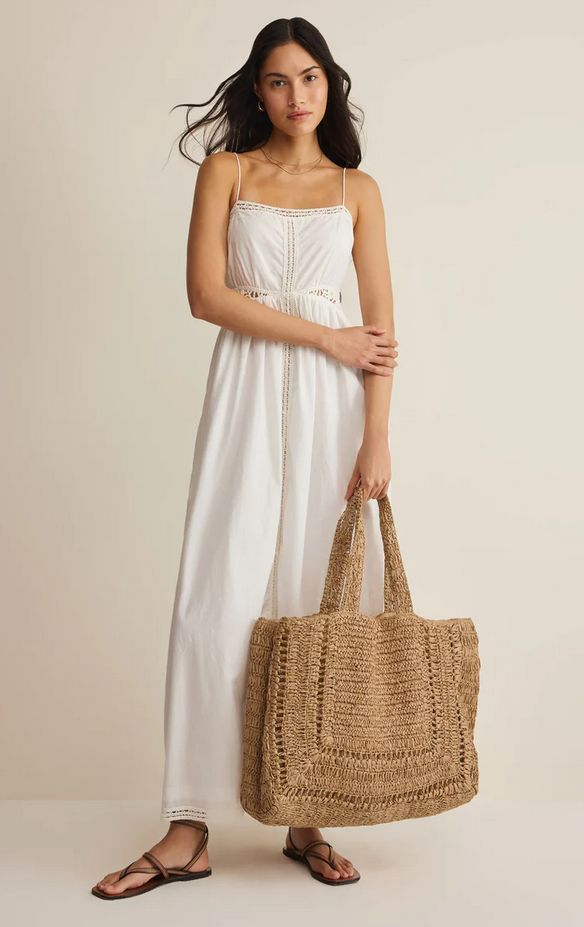 Z Supply Hideaway Raffia Tote in Natural