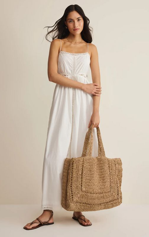 Z Supply Hideaway Raffia Tote in Natural