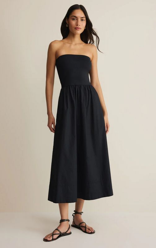 Z Supply Sunsought Strapless Midi Dress