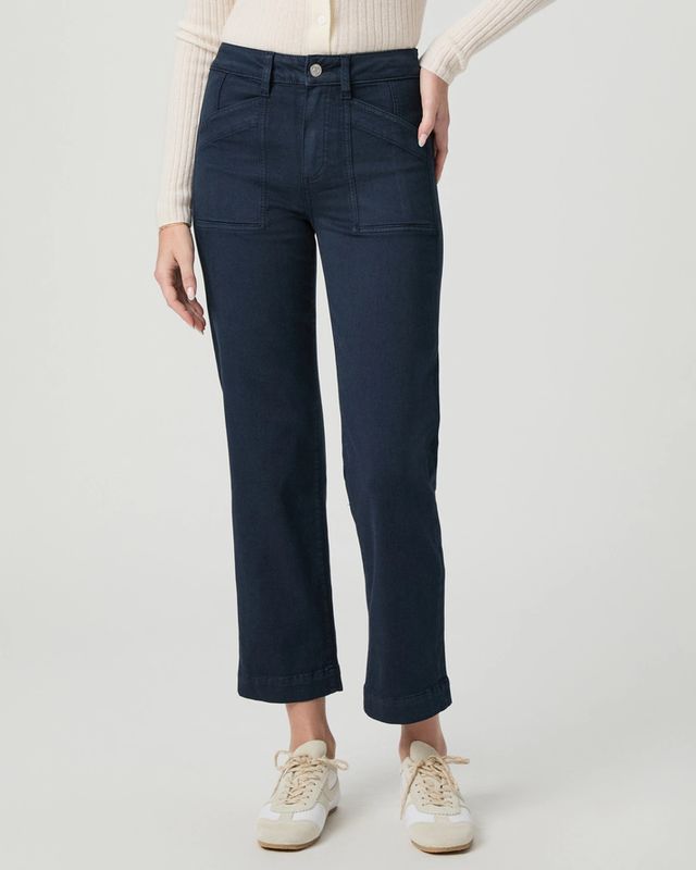 Paige Quincy Ankle in Vintage Navy Seascape