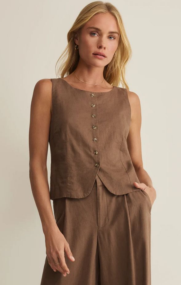 Z Supply Roman Linen Vest