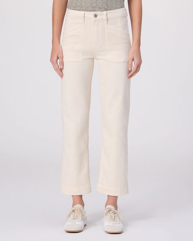 Paige Quincy Ankle Pant in Quartz Sand