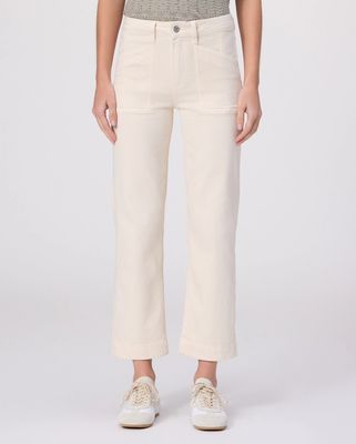 Paige Quincy Ankle Pant in Quartz Sand