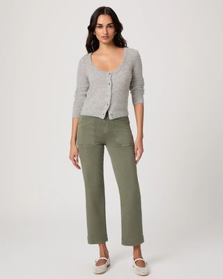 Paige Quincy Ankle Pant in Vintage Ivy Green