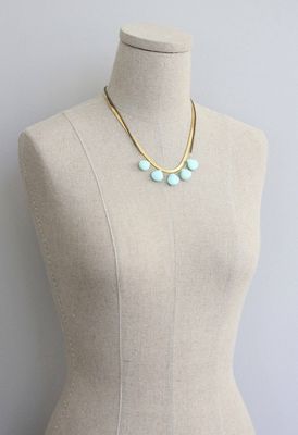 David Aubrey Herringbone and Amazonite Layered Necklace DA1