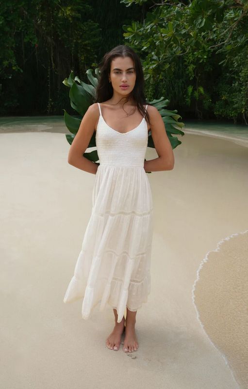 Z Supply Behati Eyelet Midi Dress
