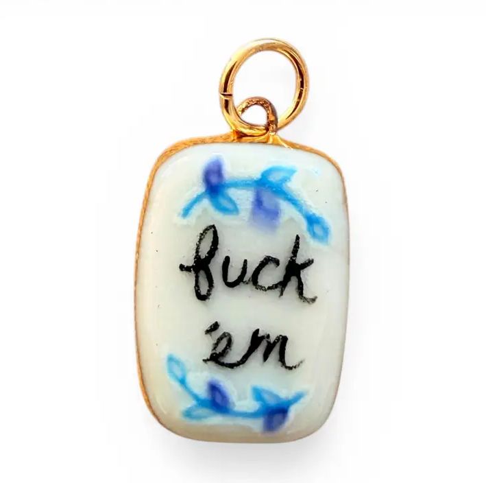 Sha Parle "Fuck Em" Floral Charm SH24