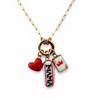 Sha Parle Small Red Heart Charm SH27