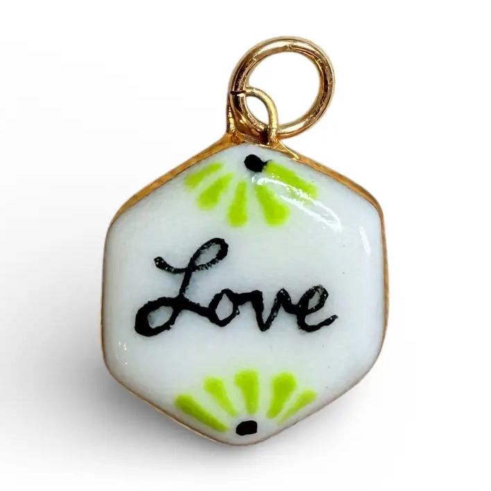 Sha Parle "Love" Floral Charm SH30