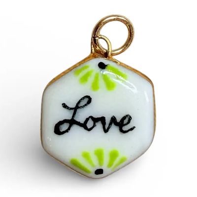 Sha Parle "Love" Floral Charm SH30