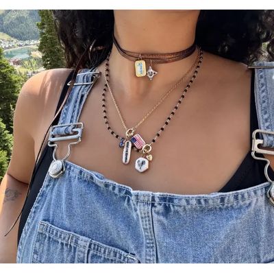 Sha Parle "Lucky" Rectangle Charm SH31