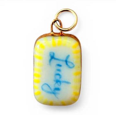 Sha Parle "Lucky" Rectangle Charm SH31