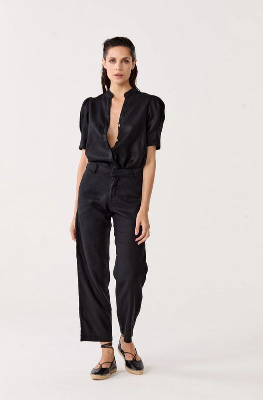 Lanhtropy Astro Linen Pants in Black