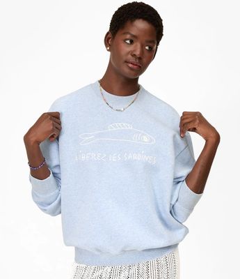 Clare V. Oversized Sweatshirt Liberez Les Sardines