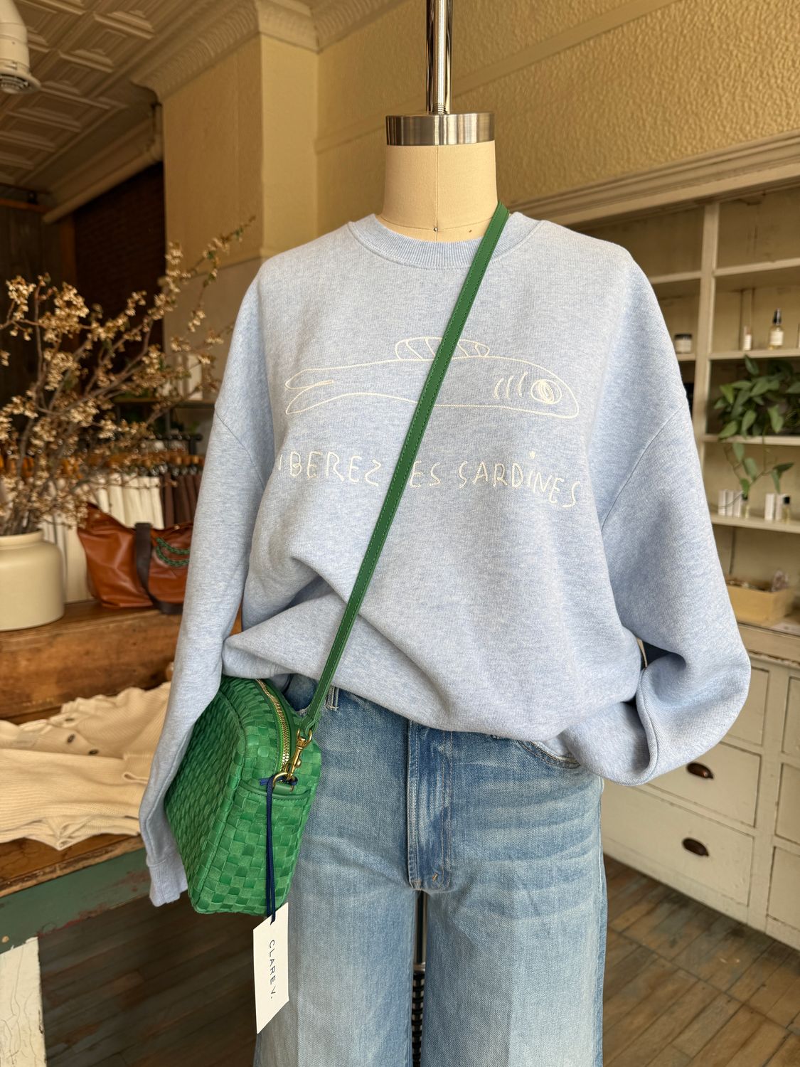 Clare V. Oversized Sweatshirt Liberez Les Sardines
