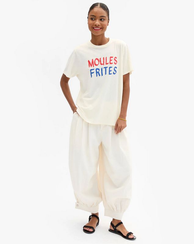 Clare V. Original Tee Cotton/Linen Moules Frites