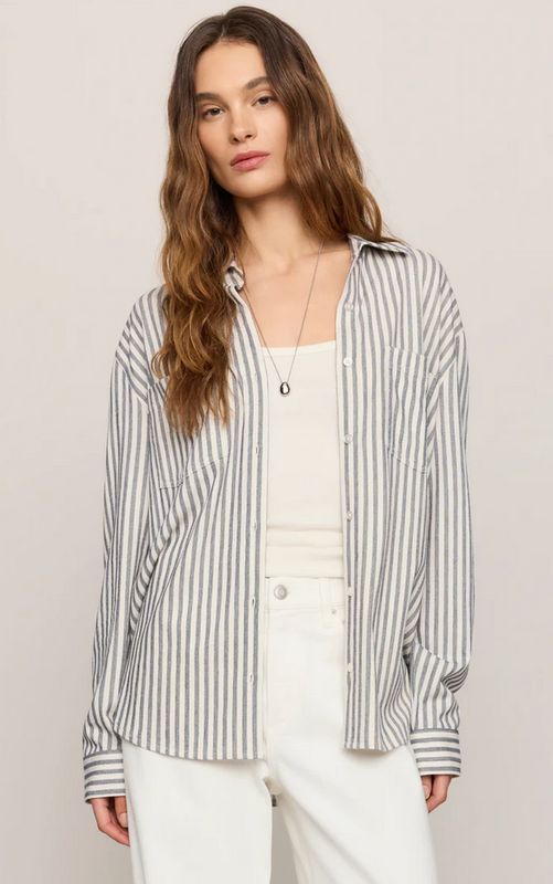 Z Supply Reese Button Up Stripe Top