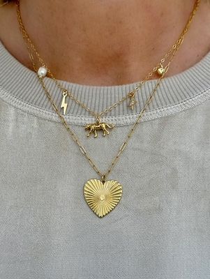 Jessica Matrasko Jewelry 16" Briar Charm Necklace Gold Filled JM36
