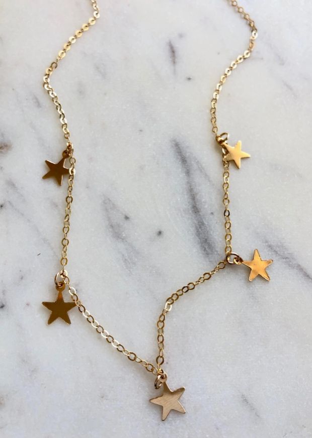 Jessica Matrasko Jewelry 16" Estrella De Mar Necklace Gold Filled JM38