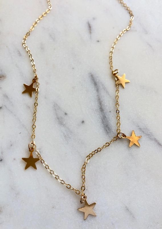 Jessica Matrasko Jewelry 16" Estrella De Mar Necklace Gold Filled JM38