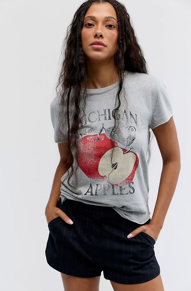 Free People Nova Tee in Apple Combo