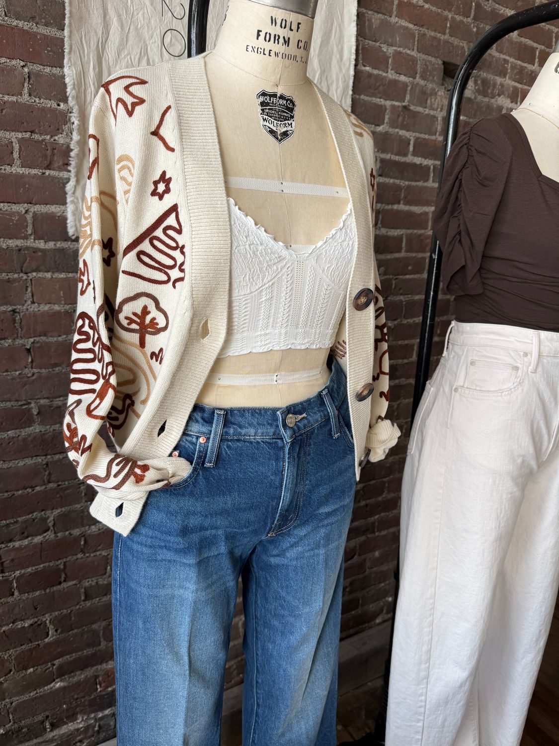 Farm Rio Countryside Cornelli Knit Cardigan