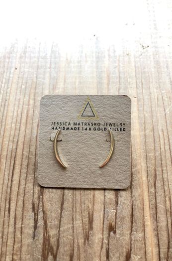 Jessica Matrasko Jewelry Mission Studs Gold Filled JM49