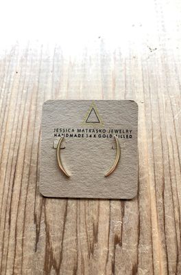 Jessica Matrasko Jewelry Mission Studs Gold Filled JM49