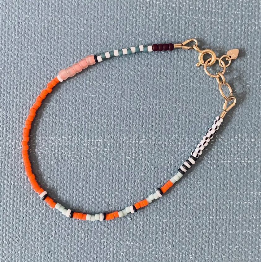 Alice Rise Thinnest Line Bracelet in Marigold AL39